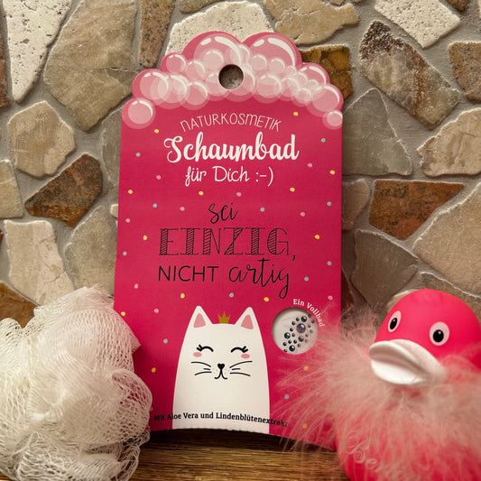 Schaumbad 40 ml Katze Aloe Vera mit Lindenblütenextrakt