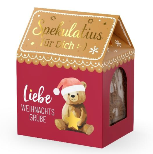 Spekulatius 100g Bär Liebe Weihnachtsgrüße