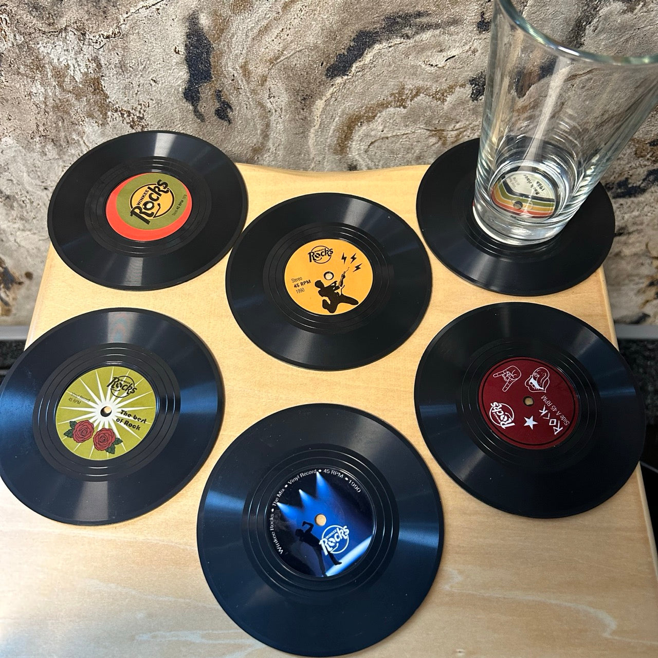 Vinyl Rock Untersetzer