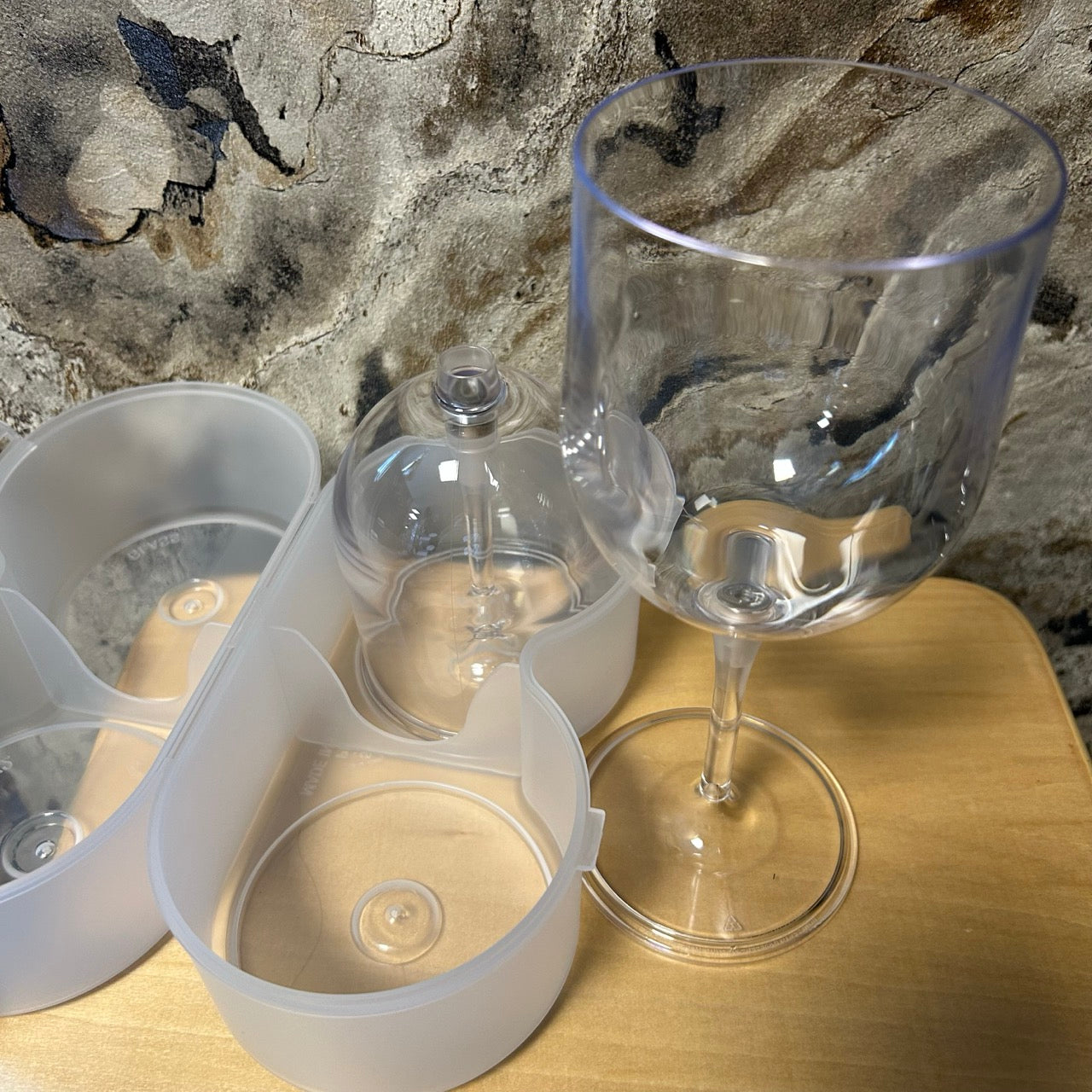 Weingläser to go 2er Set Stilvoller Wein-Genuss für unterwegs ca. 320ml