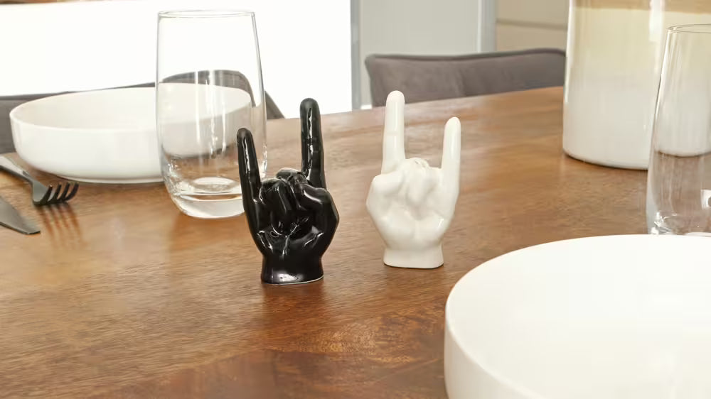 Rock Hand Salz- und Pfefferstreuer