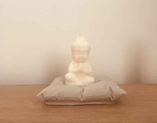 Handgegossene kleine Buddha-Kerze 3er Set