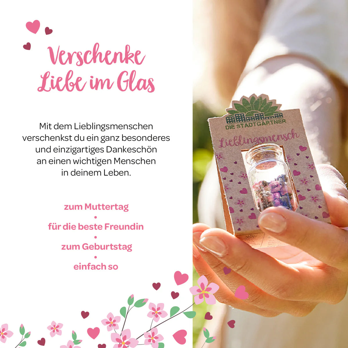 Lieblingsmensch - handgepflückte Blüten